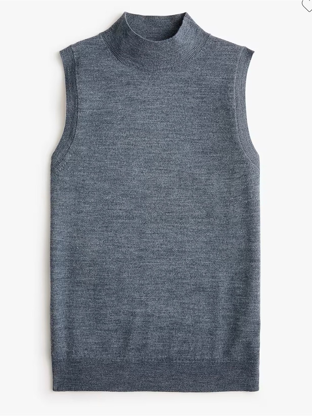 J Crew NWT Merino wool-blend mockneck shell Size 3X